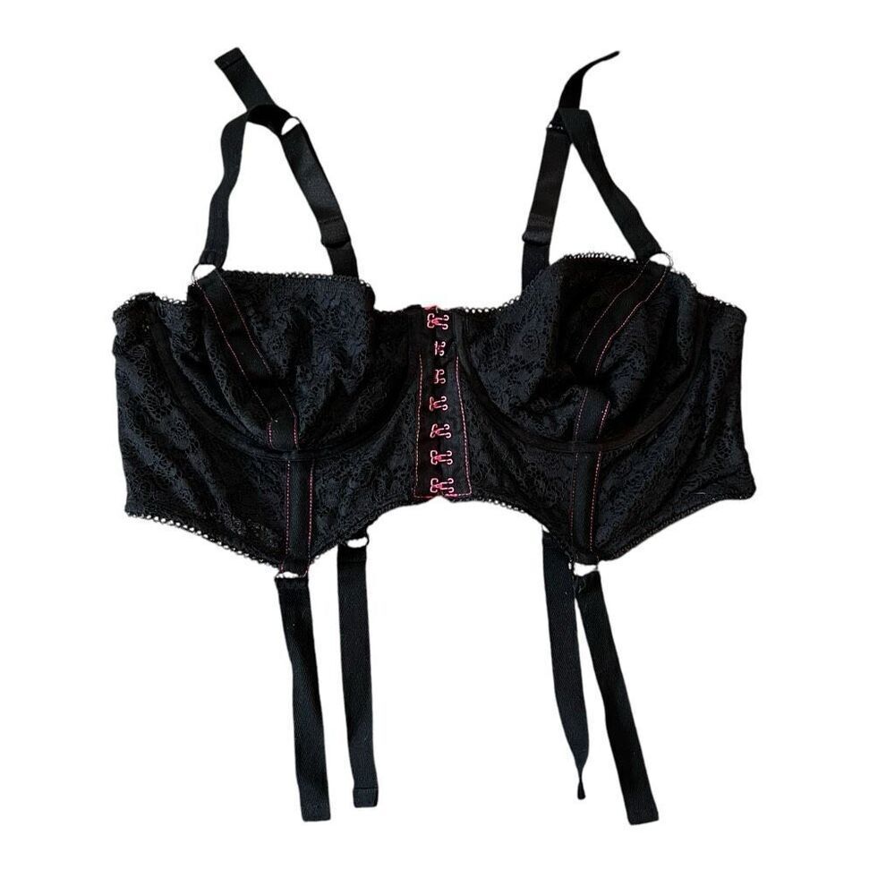 Torrid x Betsey Johnson Womens 2X Top 1X Bottoms Lace Corset High Waist Thong - Picture 4 of 9